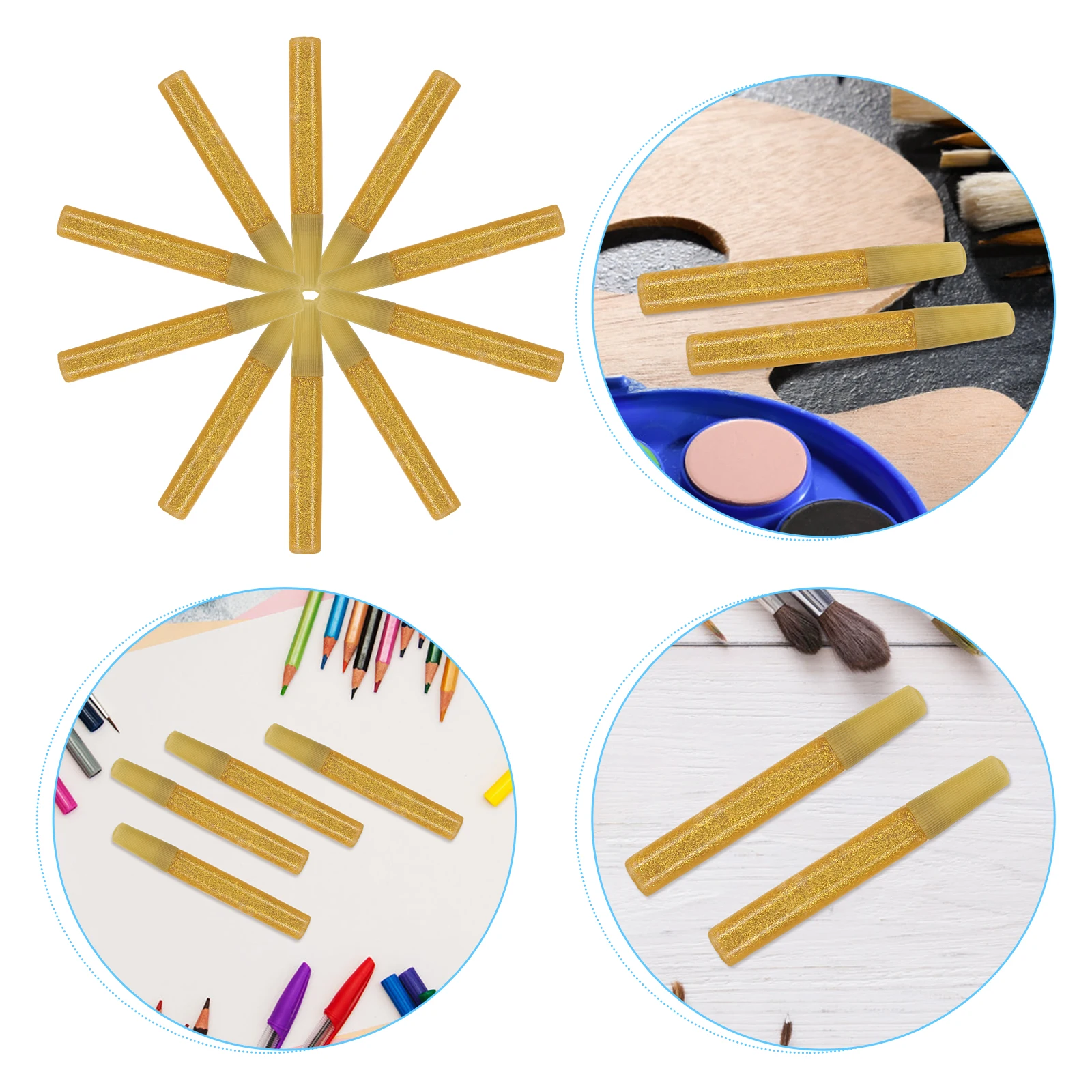 50pcs Glitter Glue Pen Shiny Effect Colored Craft Clay Children Coloring Fine Application Gold Powder School Art
50pcs Glitter Glue Pen Shiny Effect Colored Craft Clay Children Coloring Fine Application Gold Powder School Art