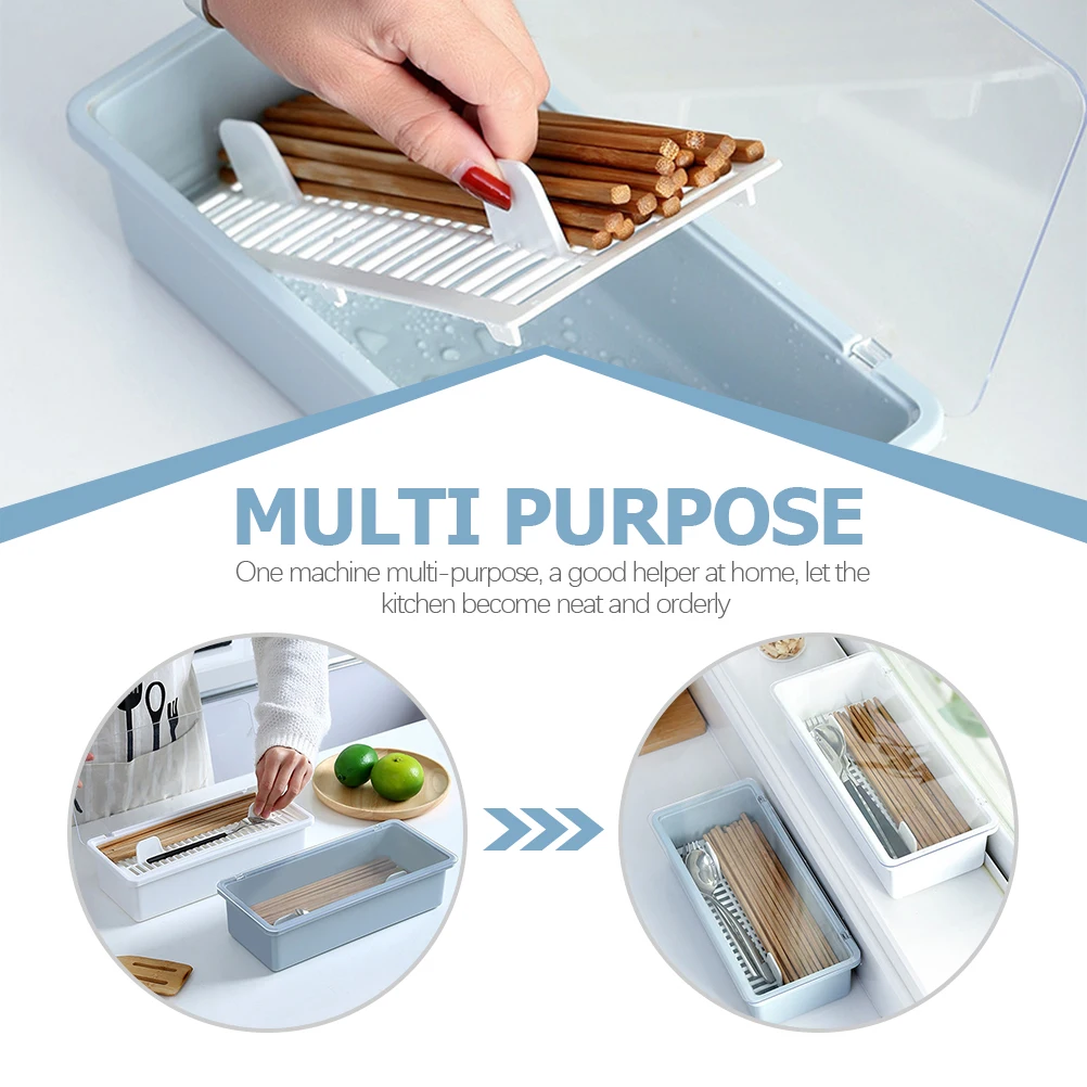 Household Chopsticks Box Premium Pp Kitchen Cutlery Storage Case Drain -Saving Organizer
Household Chopsticks Box Premium Pp Kitchen Cutlery Storage Case Drain -Saving Organizer