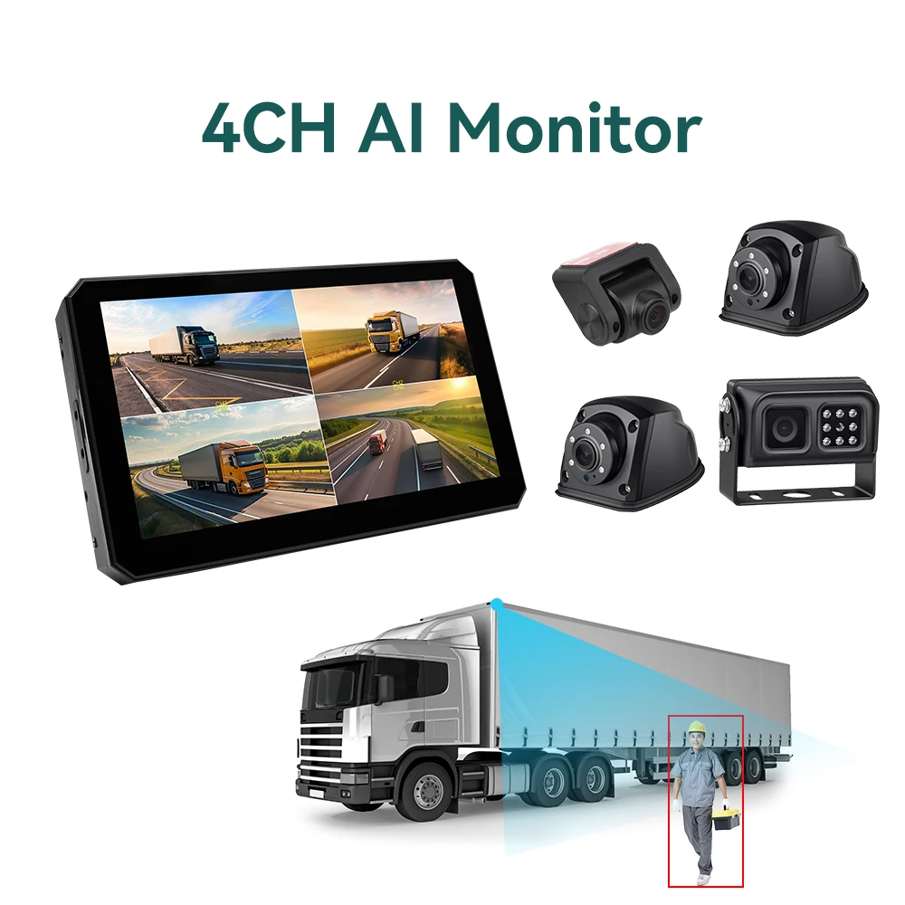 Hard Disk 4CH 4Camera Intelligent BSD AI Monitor All-In-One Car Dvr Monitor Recorder Monitoring System For Bus Taxi Heavy trucks
Hard Disk 4CH 4Camera Intelligent BSD AI Monitor All-In-One Car Dvr Monitor Recorder Monitoring System For Bus Taxi Heavy trucks