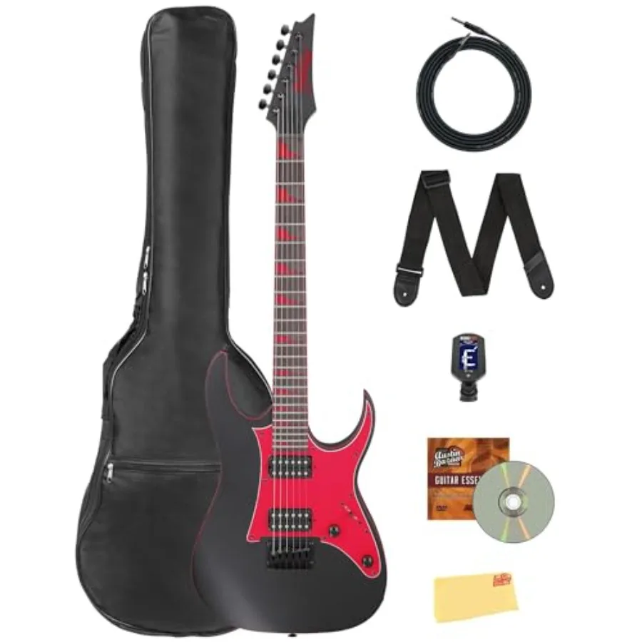 Electric guitar for beginners, GRG131DX RG series, black flat finish, premium GRG body with maple neck and rosewood fretboard,
Electric guitar for beginners, GRG131DX RG series, black flat finish, premium GRG body with maple neck and rosewood fretboard,
