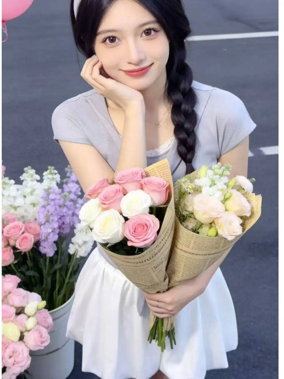 Sweet Girl Style Lace Short Sleeve T-Shirt And Flower Bud Skirt Set Women's Summer Popular Small Size Atmosphere Feeling Two-...
Sweet Girl Style Lace Short Sleeve T-Shirt And Flower Bud Skirt Set Women's Summer Popular Small Size Atmosphere Feeling Two-...
