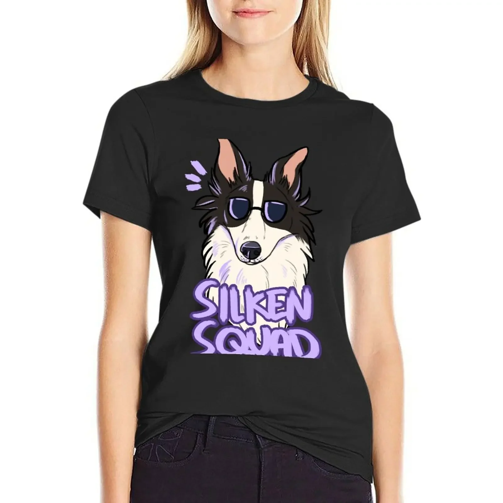 SILKEN SQUAD (black and white) T-Shirt lady clothes heavyweights Blouse summer tops plain t shirts for Women
SILKEN SQUAD (black and white) T-Shirt lady clothes heavyweights Blouse summer tops plain t shirts for Women