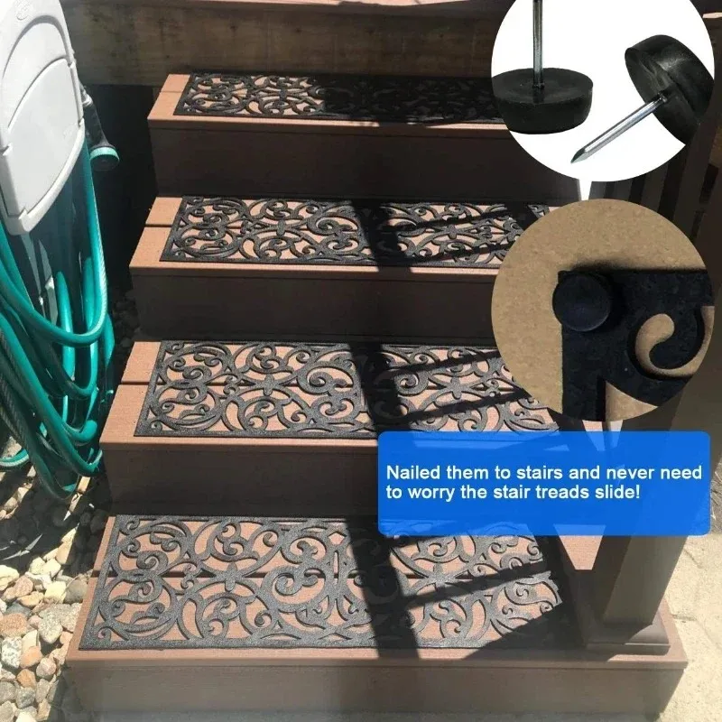 1PCS Hollow Design Durable Outdoor Stair Treads Safety Step Mats for Home Yard Decoration Non-Slip Floor Mat for Home Stairs
1PCS Hollow Design Durable Outdoor Stair Treads Safety Step Mats for Home Yard Decoration Non-Slip Floor Mat for Home Stairs