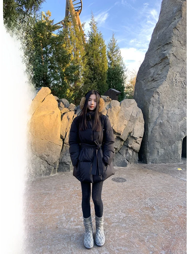 YOKLASS Women's Thiened Long Sve Cotton Jaet Loose Fit Warm Winter Coat Bla Slimming Waist Design Commute Sle
YOKLASS Women's Thiened Long Sve Cotton Jaet Loose Fit Warm Winter Coat Bla Slimming Waist Design Commute Sle