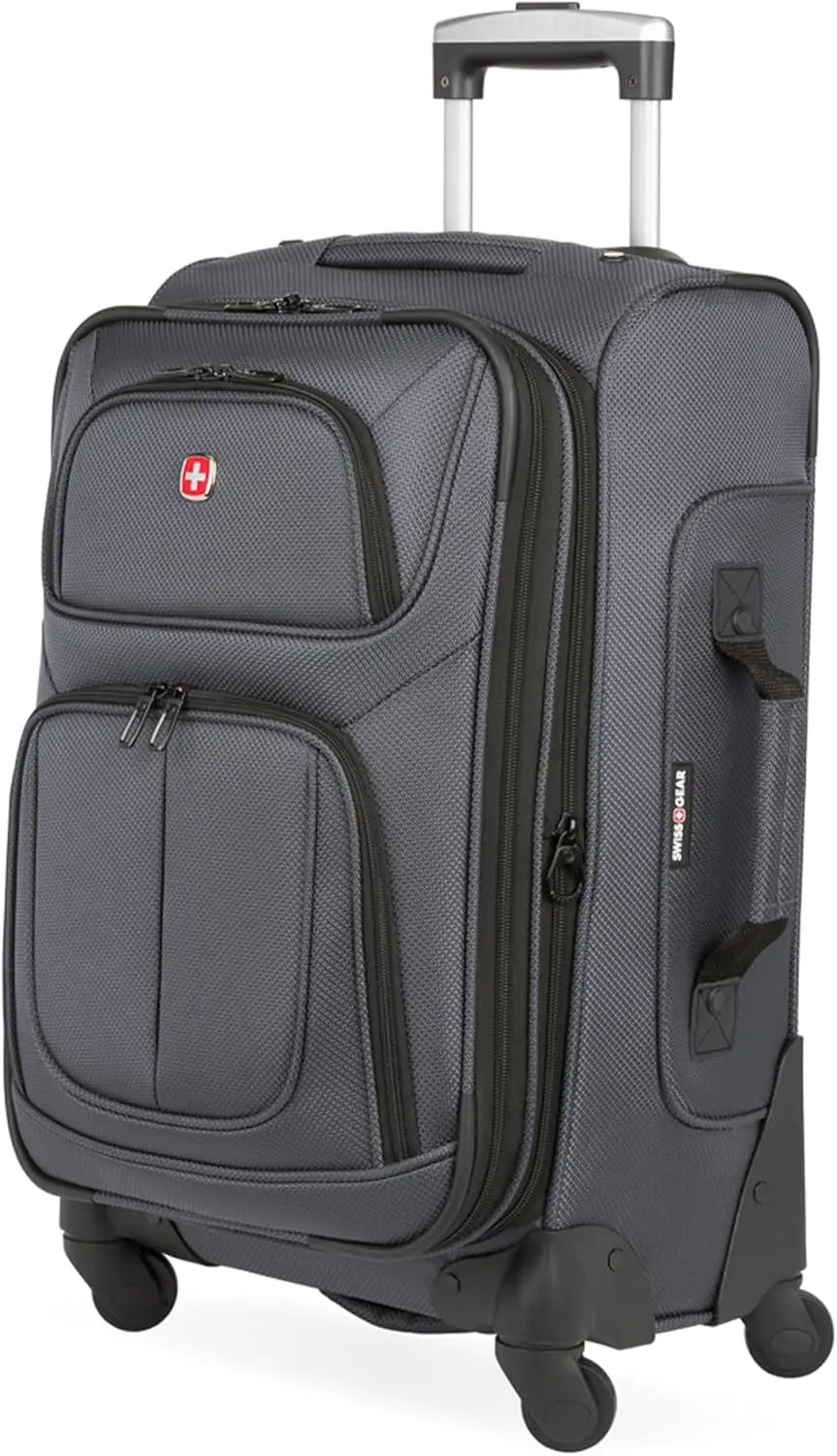 Expandable Spinner Luggage, Durable Lightweight Travel Suitcase, Dark Grey Carry-On 21-Inch for Easy Trips
Expandable Spinner Luggage, Durable Lightweight Travel Suitcase, Dark Grey Carry-On 21-Inch for Easy Trips