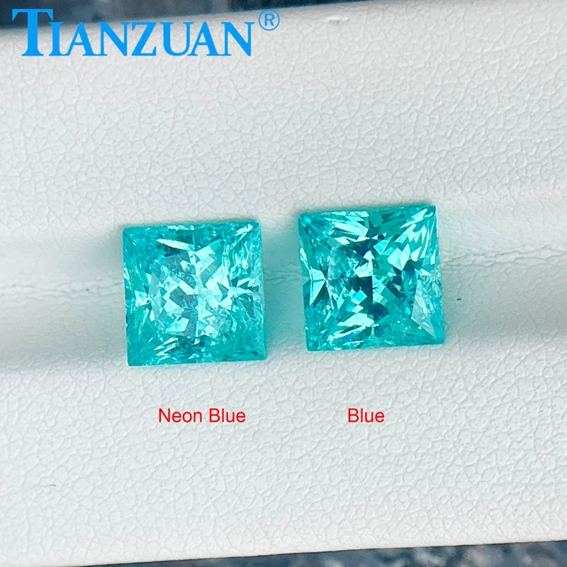 Square Shape Lab Grown Neon Blue Yttrium Aluminium Garnet Princess Cut Synthetic YAG Loose Blue YAG with AGL certificate
Square Shape Lab Grown Neon Blue Yttrium Aluminium Garnet Princess Cut Synthetic YAG Loose Blue YAG with AGL certificate