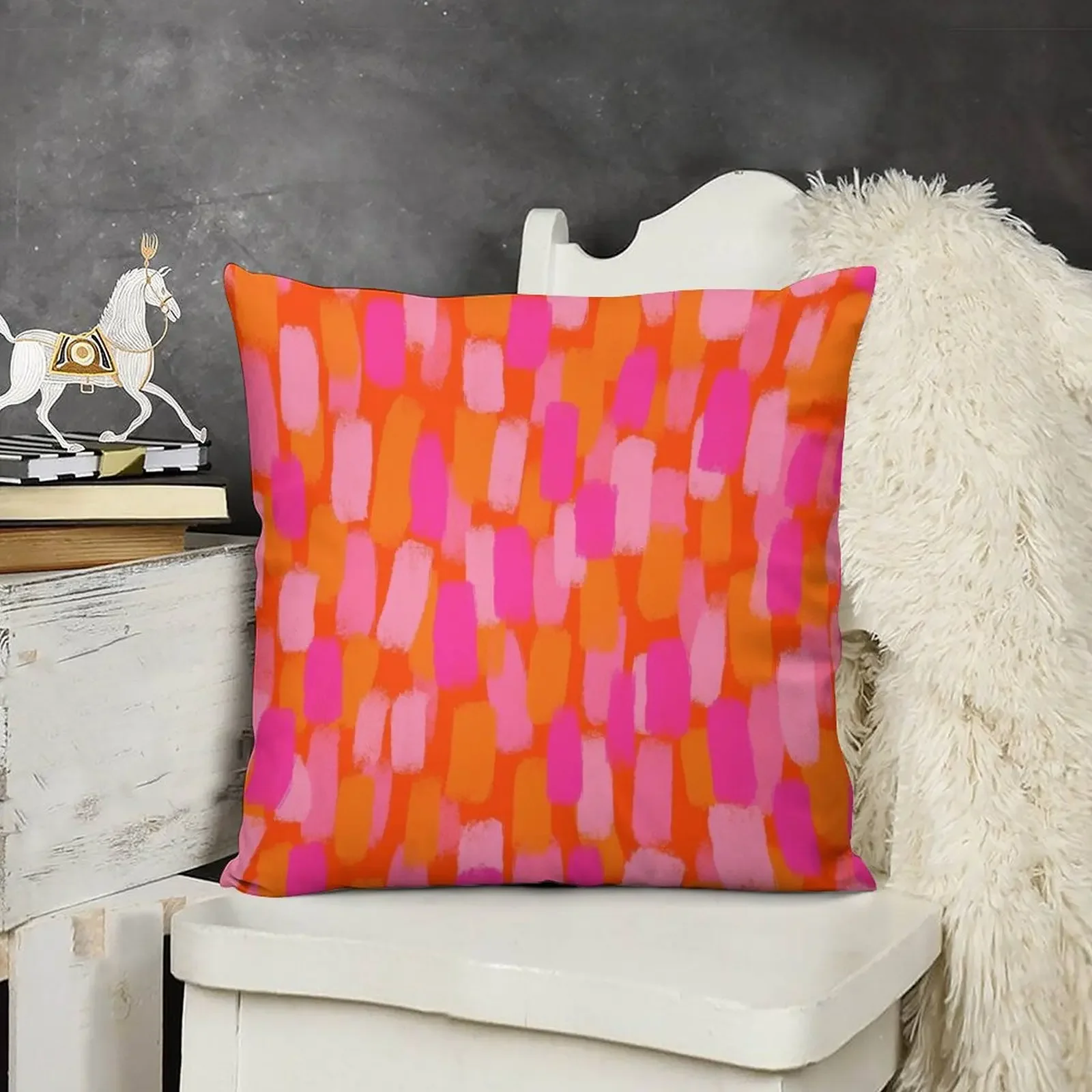 Abstract, Pink and Orange, Paint Brush Effect Throw Pillow Decorative Sofa Cushions covers for pillows pillow
Abstract, Pink and Orange, Paint Brush Effect Throw Pillow Decorative Sofa Cushions covers for pillows pillow