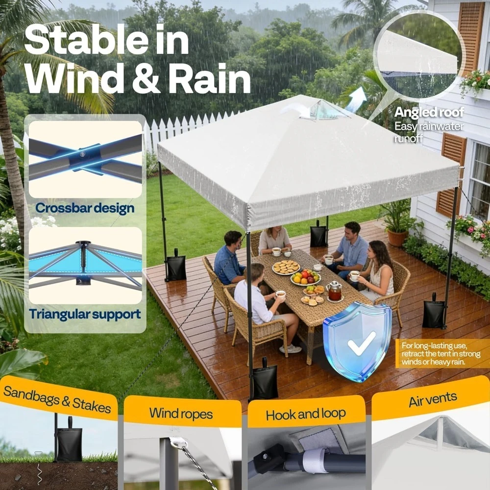 10x10ft Pop Up Canopy Tent One Push Setup Outdoor Portable Shelter Tent Heavy Duty with Wheel Carry Bag, Customized
10x10ft Pop Up Canopy Tent One Push Setup Outdoor Portable Shelter Tent Heavy Duty with Wheel Carry Bag, Customized