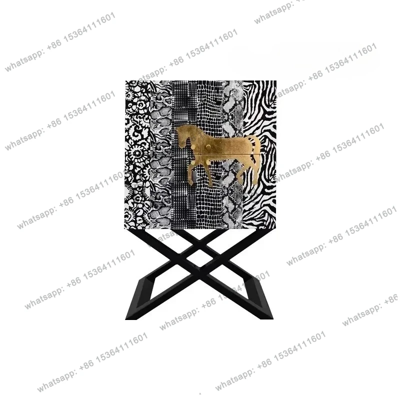 light luxury display cabinet against the wall, living room entrance cabinet, medieval painted dream horse dining side cabinet
light luxury display cabinet against the wall, living room entrance cabinet, medieval painted dream horse dining side cabinet