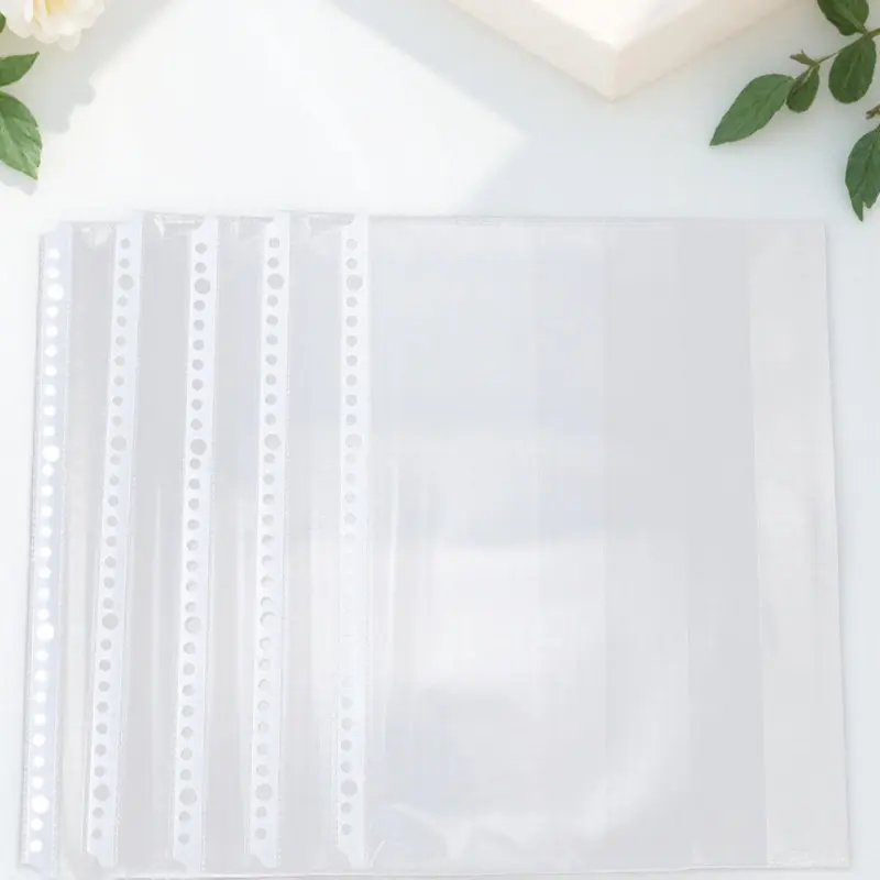 100Pcs Sheet Protector for Binder 30 Hole Clear A4 Document Protective Cover Easy View Storage Pouch Folder Inner Paper Pocket
100Pcs Sheet Protector for Binder 30 Hole Clear A4 Document Protective Cover Easy View Storage Pouch Folder Inner Paper Pocket