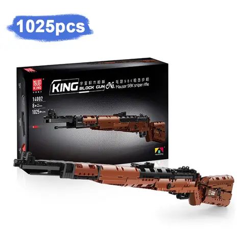 14002S 98K Sniper Rifle 1117pcs Assembled Building Blocks Bricks Guns Series Model Kids Toys Boys Birthday Gifts