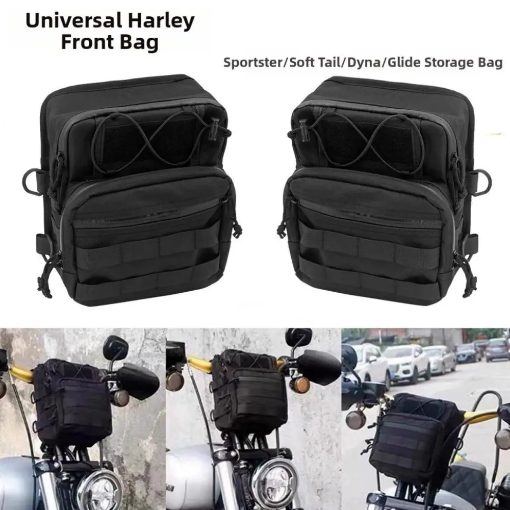 Motorcycle Handlebar Bag Universal Front Storage Bag Club Style T-Bar Handle Pouch For Harley Touring Softail Sportster XL Dyna
Motorcycle Handlebar Bag Universal Front Storage Bag Club Style T-Bar Handle Pouch For Harley Touring Softail Sportster XL Dyna