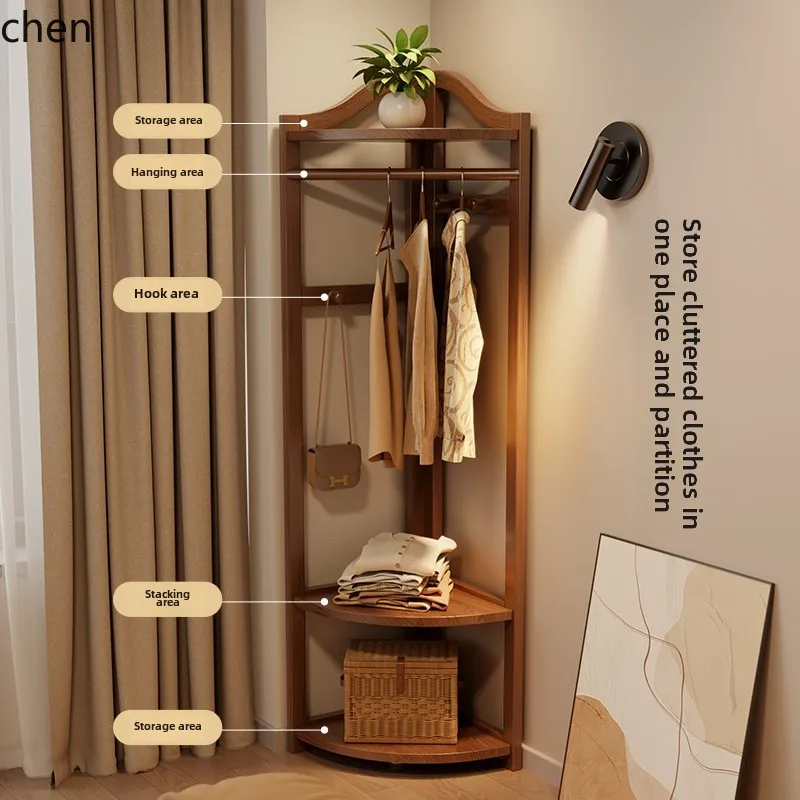 ZML winter wood solid wood corner coat rack floor-to-ceiling bedroom hanger simple shelf
ZML winter wood solid wood corner coat rack floor-to-ceiling bedroom hanger simple shelf