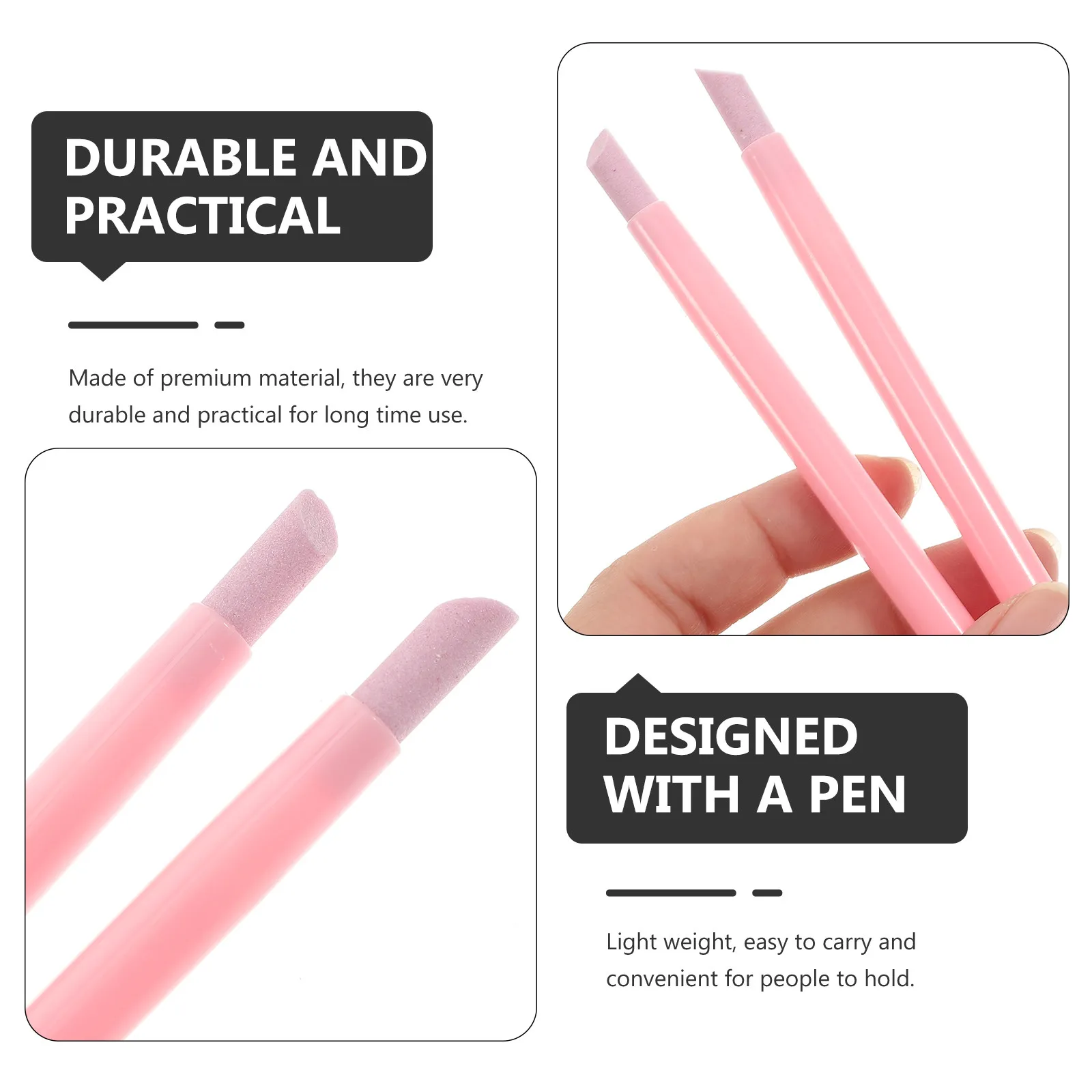 Набор из 2 многофункциональных ручек для гравировки, маникюра, полировки, шлифовки и удаления кутикулы, розовый цвет
Набор из 2 многофункциональных ручек для гравировки, маникюра, полировки, шлифовки и удаления кутикулы, розовый цвет