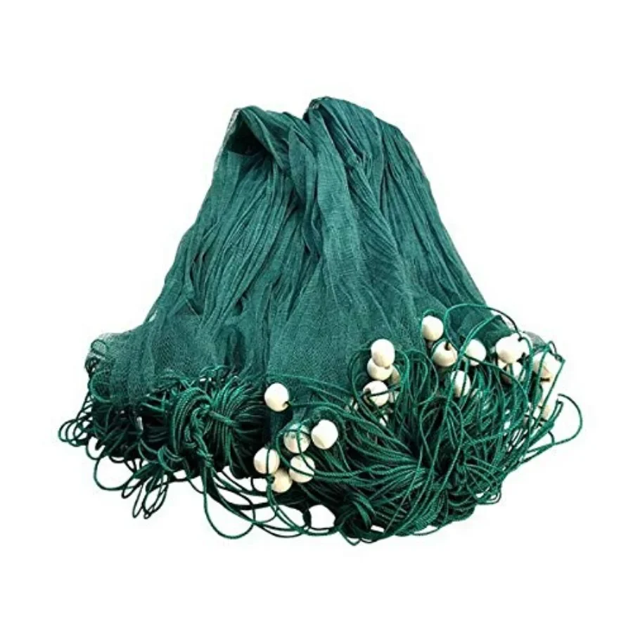 Fishing drag net for ponds, creeks, rivers; polyethylene mesh with PVC foam floats and lead sinkers; beige; durable, lightweigh
Fishing drag net for ponds, creeks, rivers; polyethylene mesh with PVC foam floats and lead sinkers; beige; durable, lightweigh