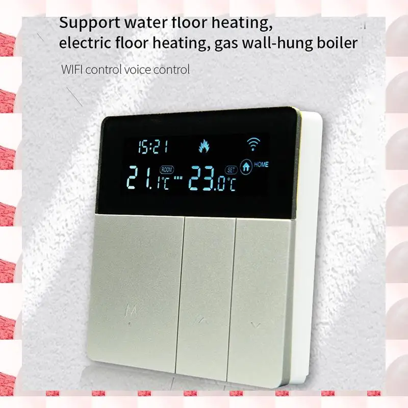 Tuya Wifi Thermostat Water/Electric Floor Heating Water Gas Boiler Smart Temperature Voice Remote Control 16A Easy To Use
Tuya Wifi Thermostat Water/Electric Floor Heating Water Gas Boiler Smart Temperature Voice Remote Control 16A Easy To Use