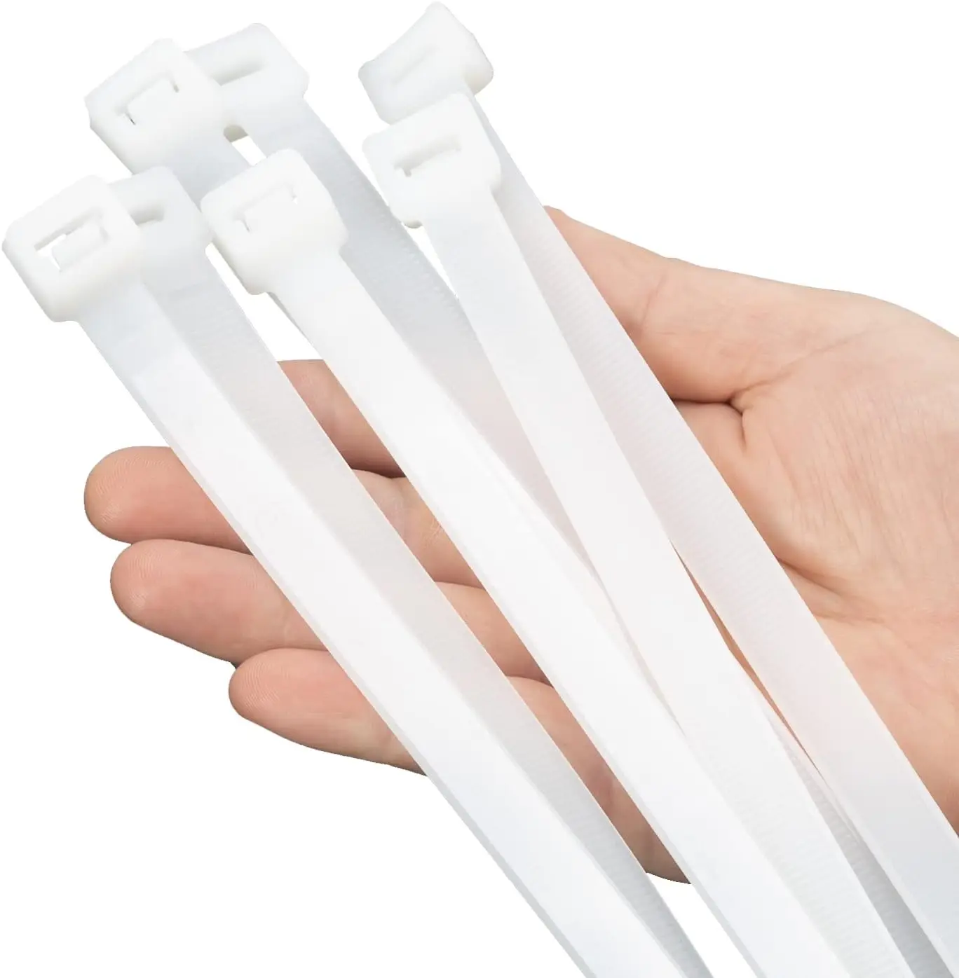 12 Inch White Zip Ties Heavy Duty 100 PCS, 200 LBS Ultra Strong Plastic Wire Ties, Extra Long Cable Ties for Indoor Outdoor Use
12 Inch White Zip Ties Heavy Duty 100 PCS, 200 LBS Ultra Strong Plastic Wire Ties, Extra Long Cable Ties for Indoor Outdoor Use