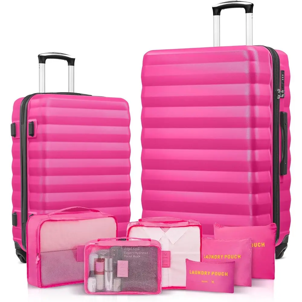 2 Piece 20 & 28 ABS Hardshell Spinner Suitcase Set with Carry-On and 6-Piece Travel Organizer Set
2 Piece 20 & 28 ABS Hardshell Spinner Suitcase Set with Carry-On and 6-Piece Travel Organizer Set
