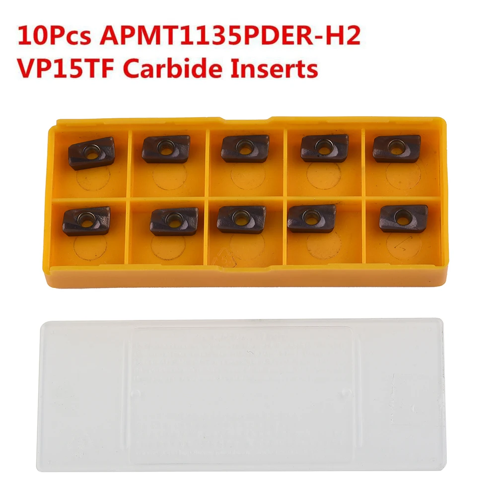 10Pcs Carbide Inserts Metalworking APKT1135 APMT1135PDER-H2 VP15TF Carbide Alloy Equipment Indexable Set Tools
10Pcs Carbide Inserts Metalworking APKT1135 APMT1135PDER-H2 VP15TF Carbide Alloy Equipment Indexable Set Tools