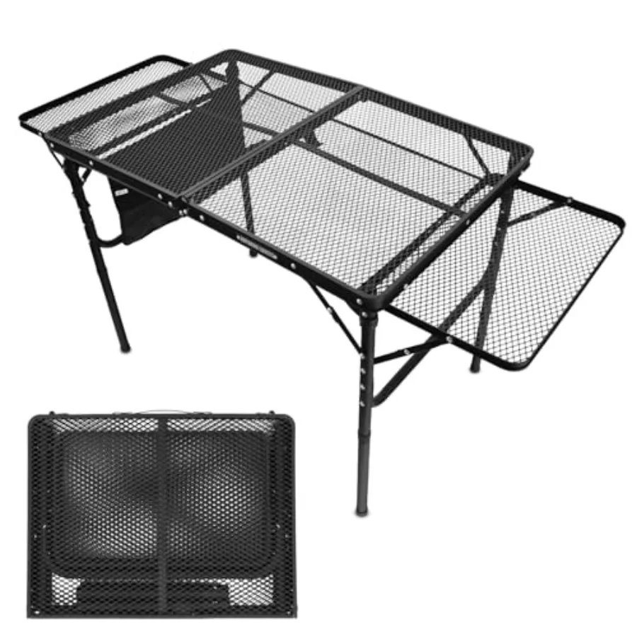 Title: Folding Grill Table with Extension Boards Portable Camping Table for Beach BBQ RV and Tailgating Heavy Duty Metal Foldab
Title: Folding Grill Table with Extension Boards Portable Camping Table for Beach BBQ RV and Tailgating Heavy Duty Metal Foldab