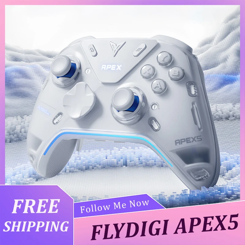 FLYDIGI APEX5 Elite Wireless Gaming Controller With Adjustable-tension Alloy Joystick Feedback Gamepad For PC/Switch/Andriod/iOS
FLYDIGI APEX5 Elite Wireless Gaming Controller With Adjustable-tension Alloy Joystick Feedback Gamepad For PC/Switch/Andriod/iOS