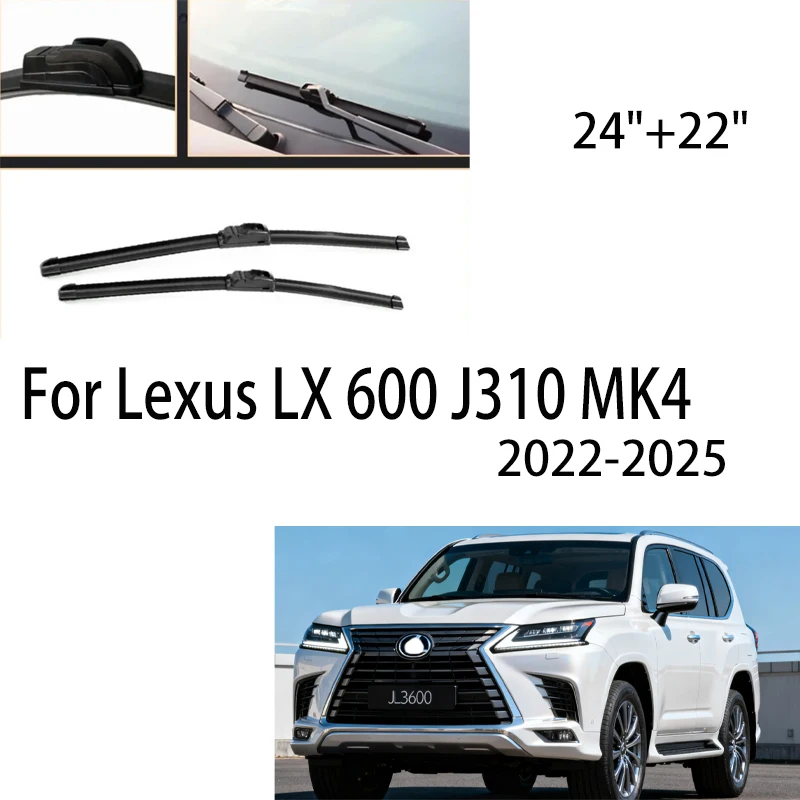 For Lexus LX 600 J310 MK4 2022-2025 2023 2024 RHD LHD Wiper Front Wiper Blades Windshield Windscreen Window Brush 24"+22"
For Lexus LX 600 J310 MK4 2022-2025 2023 2024 RHD LHD Wiper Front Wiper Blades Windshield Windscreen Window Brush 24"+22"