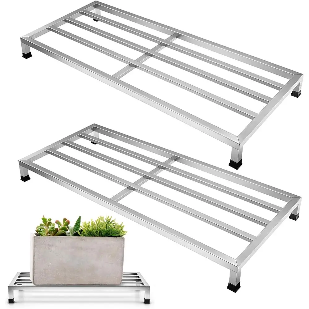2 Pack Dunnage Rack 39.37" Long X 15.75" Wide, 3.9" Height Stainless Steel Dunnage Rack 1500+ Pound Capacity Storage Commercial
2 Pack Dunnage Rack 39.37" Long X 15.75" Wide, 3.9" Height Stainless Steel Dunnage Rack 1500+ Pound Capacity Storage Commercial