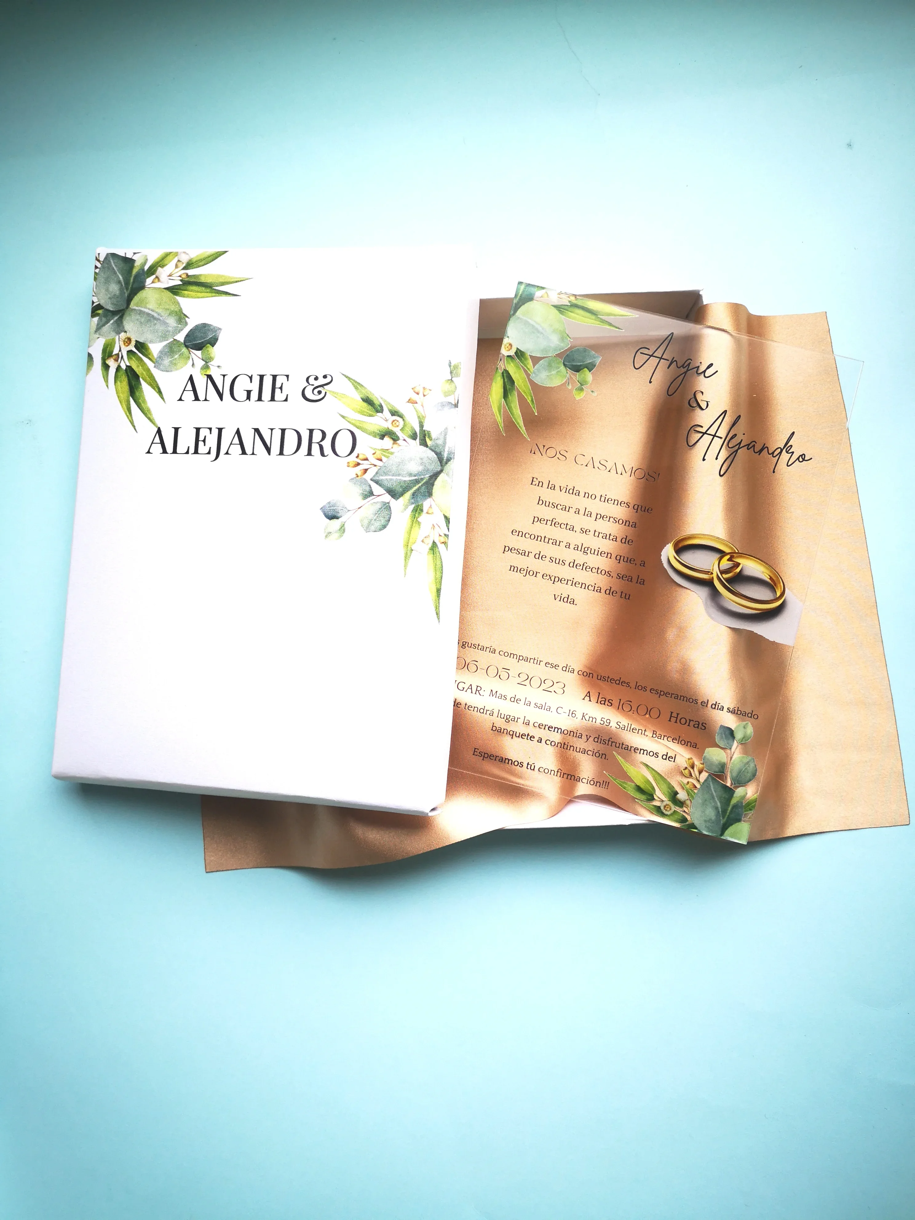Elegant Marriage Invitation Card Clear Acrylic Custom Day and Night Invitations Wedding Favor Decoration with box
Elegant Marriage Invitation Card Clear Acrylic Custom Day and Night Invitations Wedding Favor Decoration with box