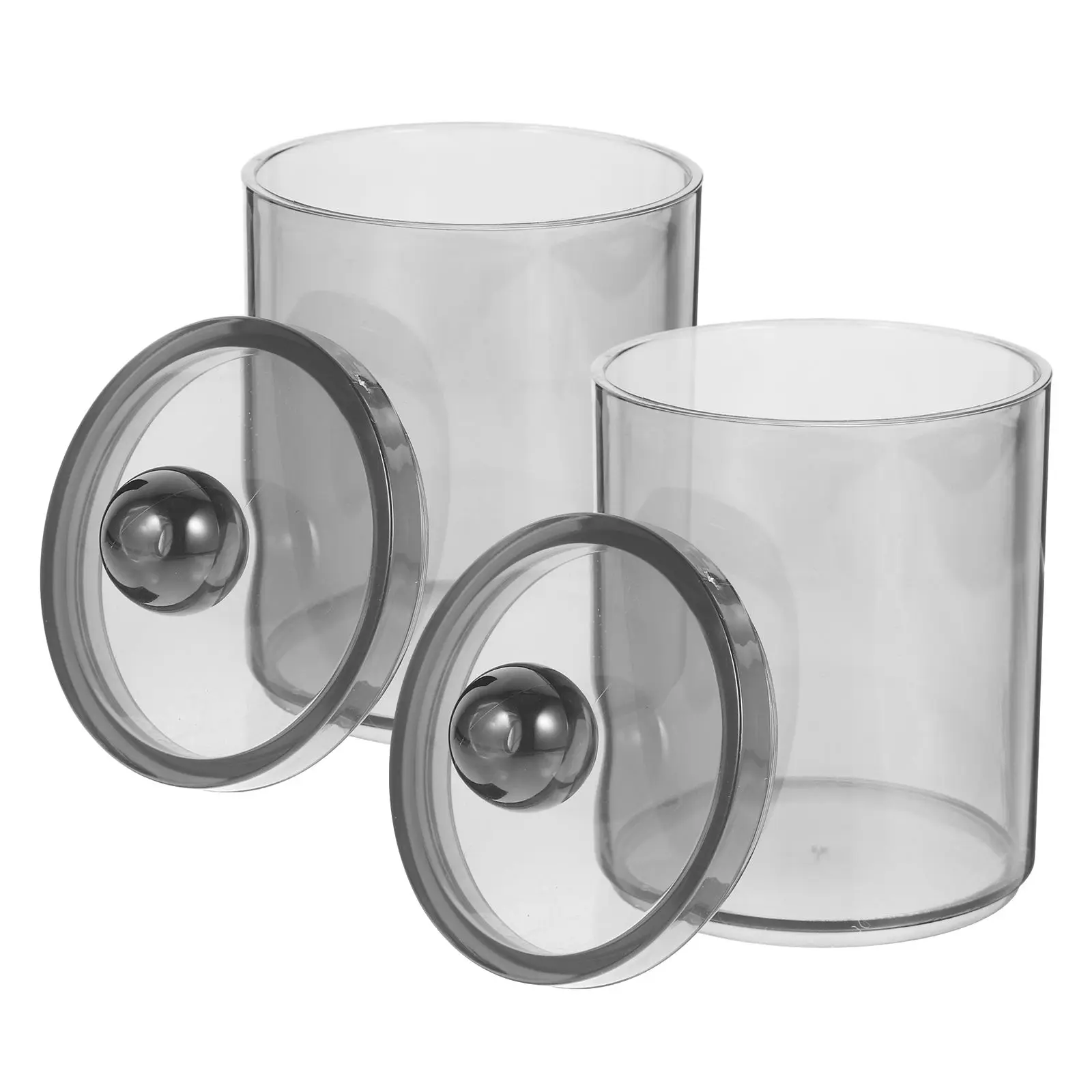 2 Pcs Storage Box Transparent Dustproof Bathroom Vanity Organizer for Cotton Swabs Pads Makeup Sponges Smooth Sturdy
2 Pcs Storage Box Transparent Dustproof Bathroom Vanity Organizer for Cotton Swabs Pads Makeup Sponges Smooth Sturdy