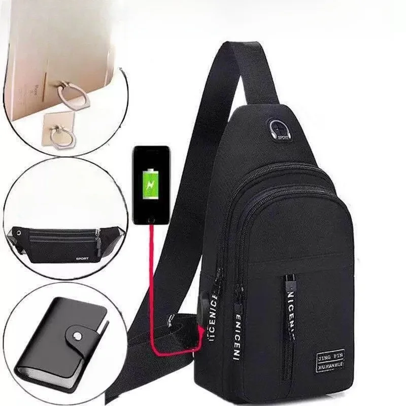 Men's Large Capacity Water Bottle Chest Bag Portable Crossbody Bag for Commuting Waterproof Wear-resistant Casual Bag
Men's Large Capacity Water Bottle Chest Bag Portable Crossbody Bag for Commuting Waterproof Wear-resistant Casual Bag