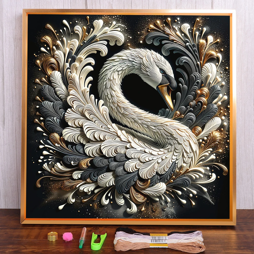 Animal Swan Printed Canvas Cross Stitch Complete Kit DIY Embroidery Hobby Needlework Handmade Handiwork Gift For Adults Jewelry
Animal Swan Printed Canvas Cross Stitch Complete Kit DIY Embroidery Hobby Needlework Handmade Handiwork Gift For Adults Jewelry