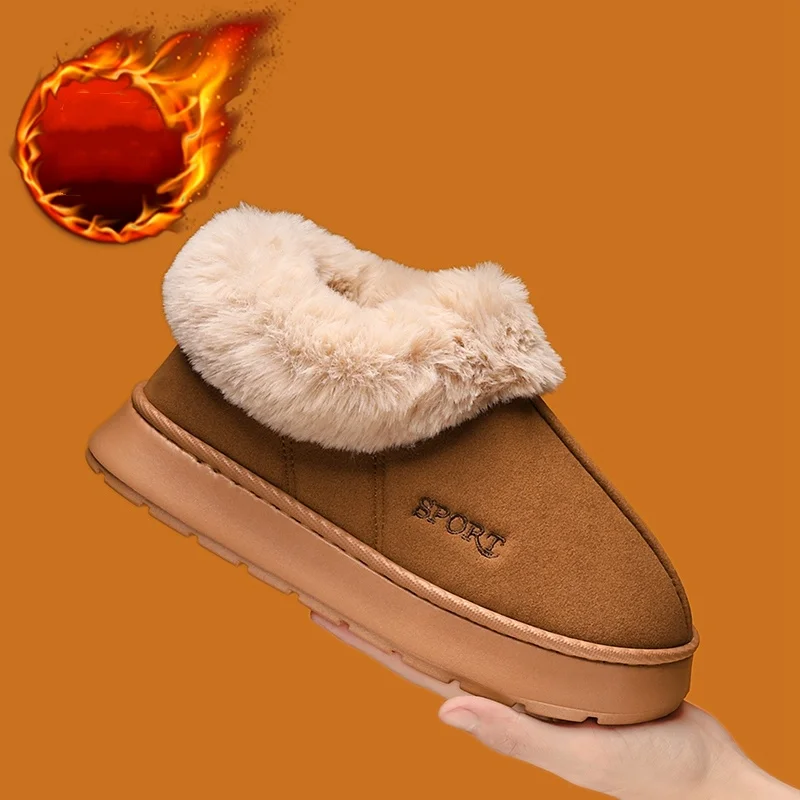 Fashion Women Men Cotton Shoes New Winter Comfortable Warm Plush Soft Non-slip Flat Casual Shoes Outdoor Women Snow Boots
Fashion Women Men Cotton Shoes New Winter Comfortable Warm Plush Soft Non-slip Flat Casual Shoes Outdoor Women Snow Boots