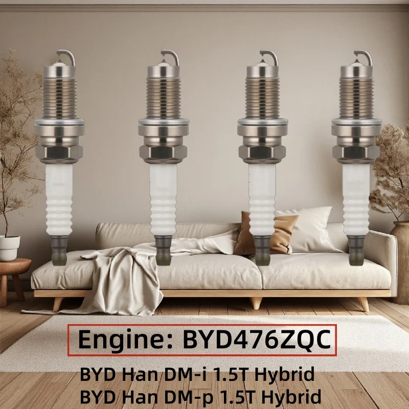 4pcs /For BYD Han DM-i/BYD Han DM-p Double Iridium Spark Plug Engine: BYD476ZQC/ Auto Parts
4pcs /For BYD Han DM-i/BYD Han DM-p Double Iridium Spark Plug Engine: BYD476ZQC/ Auto Parts