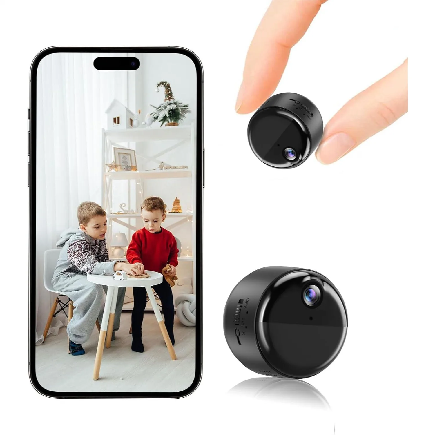 Mini Camera, 1080P Wireless Indoor Security Camera, 60-Day Battery Life, Auto Night Vision, PIR Motion Detection, 5G Wi-Fi
Mini Camera, 1080P Wireless Indoor Security Camera, 60-Day Battery Life, Auto Night Vision, PIR Motion Detection, 5G Wi-Fi