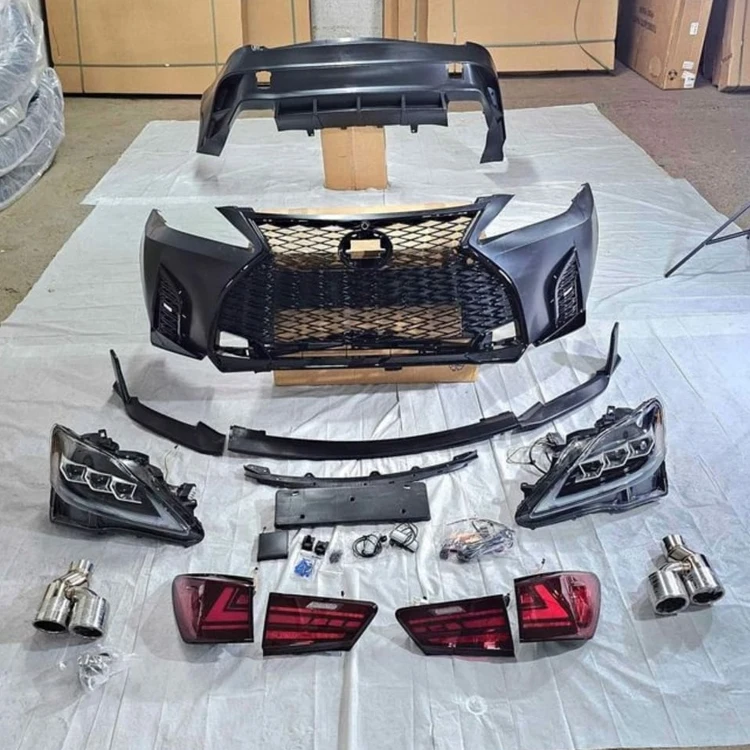 Hot Selling Auto Spare Parts pp Bumpers Complete for Lexus IS250 2006-2012 Upgrade to 2021 Model with Front Bumper Grilles
Hot Selling Auto Spare Parts pp Bumpers Complete for Lexus IS250 2006-2012 Upgrade to 2021 Model with Front Bumper Grilles