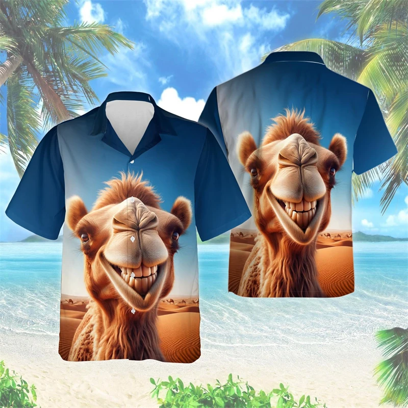 3D Print Funny Camel Beach Shirt For Men Casual Hawaiian Shirts Clothes Men's Casual Short Sleeve Lapel Blouse Aloha Shirts
3D Print Funny Camel Beach Shirt For Men Casual Hawaiian Shirts Clothes Men's Casual Short Sleeve Lapel Blouse Aloha Shirts