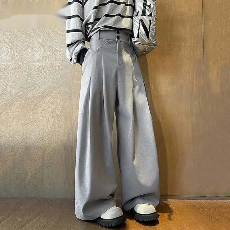 New Fashion Men's Suit Pants Pleated Solid Color Korean Style Curved Knife Trousers Summer Autumn Male Trend 9WR8V2
New Fashion Men's Suit Pants Pleated Solid Color Korean Style Curved Knife Trousers Summer Autumn Male Trend 9WR8V2