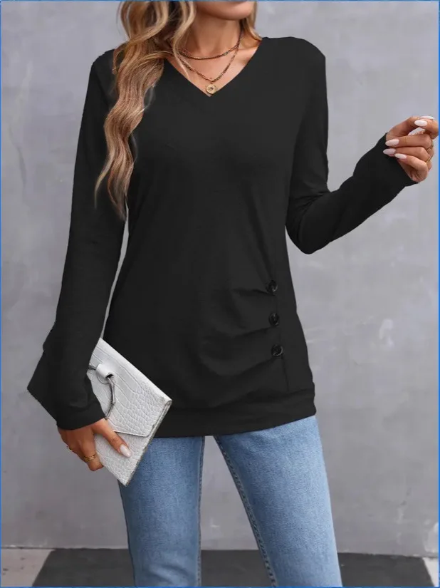 Современная женская футболка на пуговицах, универсальная, из высококачественного эластичного хлопка, свободного кроя, дышащая, комфортная.
Современная женская футболка на пуговицах, универсальная, из высококачественного эластичного хлопка, свободного кроя, дышащая, комфортная.