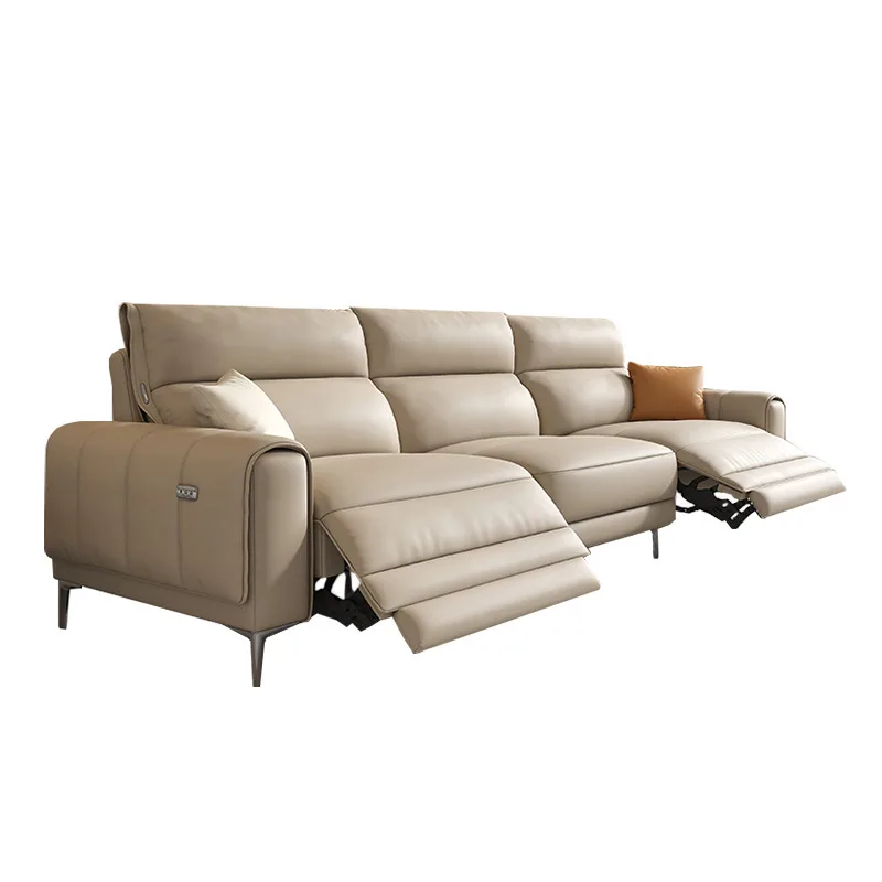 Electric leather first layer cowhide multi-functional straight row living room, sofa
Electric leather first layer cowhide multi-functional straight row living room, sofa