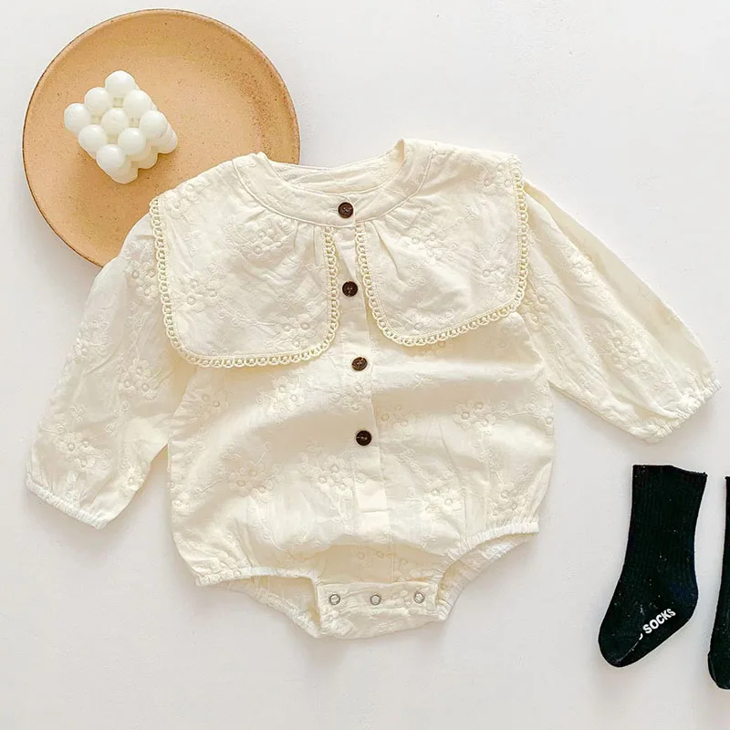Korean Style Baby Girl Bodysuits Cotton Long Sleeve Embroidery Newborn Baby Girls Jumpsuit Spring Autumn Baby Girls Clothes
Korean Style Baby Girl Bodysuits Cotton Long Sleeve Embroidery Newborn Baby Girls Jumpsuit Spring Autumn Baby Girls Clothes