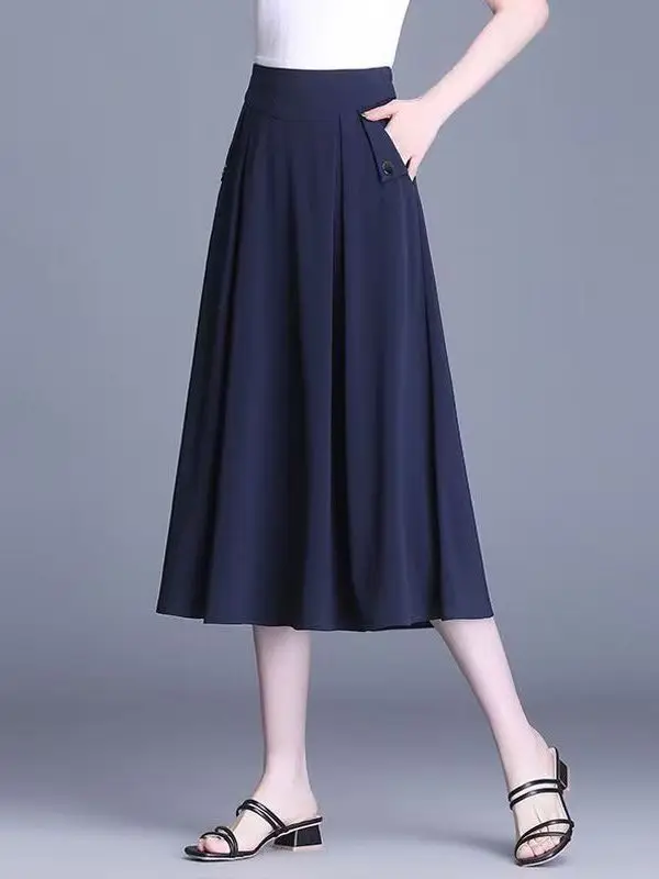 plus Size Midi Skirt for Middle-Aged And Elderly Women Summer New Style Loose Pleated Belly Covering Slimming A-Line Skirt
plus Size Midi Skirt for Middle-Aged And Elderly Women Summer New Style Loose Pleated Belly Covering Slimming A-Line Skirt