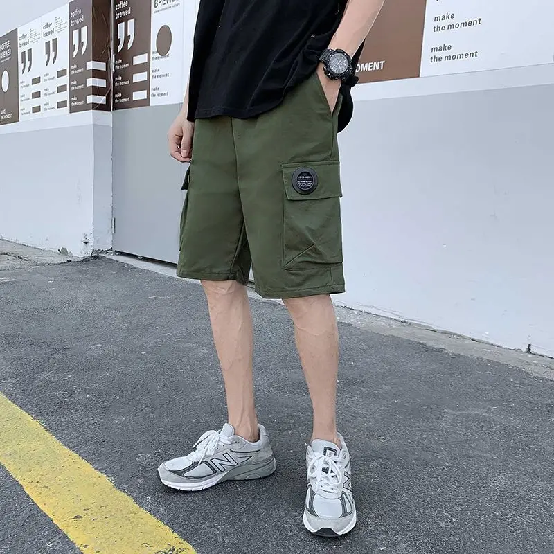 Youth Cargo Shorts Men's Summer Fashion Straight Loose 100 Percent Cotton Pocket Versatile Daily Wear Asian Style Knee-Length
Youth Cargo Shorts Men's Summer Fashion Straight Loose 100 Percent Cotton Pocket Versatile Daily Wear Asian Style Knee-Length