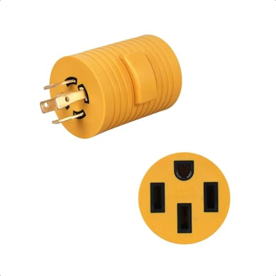 Переходник с поворотным замком 30–50 А для автодома, сверхмощный адаптер с поворотным замком L1430P–1450R для генераторов кемперов на колесах, безопасная передача энергии с
Переходник с поворотным замком 30–50 А для автодома, сверхмощный адаптер с поворотным замком L1430P–1450R для генераторов кемперов на колесах, безопасная передача энергии с