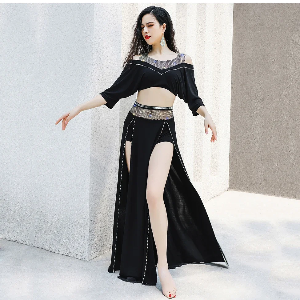 Off-shoulder Sleeves Sexy Net Reticulation Top Sexy 2pcs Set Women Oriental Dance Belly Dance Costume Girls Outfit Group Costume
Off-shoulder Sleeves Sexy Net Reticulation Top Sexy 2pcs Set Women Oriental Dance Belly Dance Costume Girls Outfit Group Costume