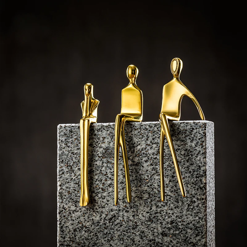 Abstract Thinker Statue Brass Craft Man Sculpture Miniature Collectible Figurine Ornament Office Home Desktop Deco Accessory
Abstract Thinker Statue Brass Craft Man Sculpture Miniature Collectible Figurine Ornament Office Home Desktop Deco Accessory