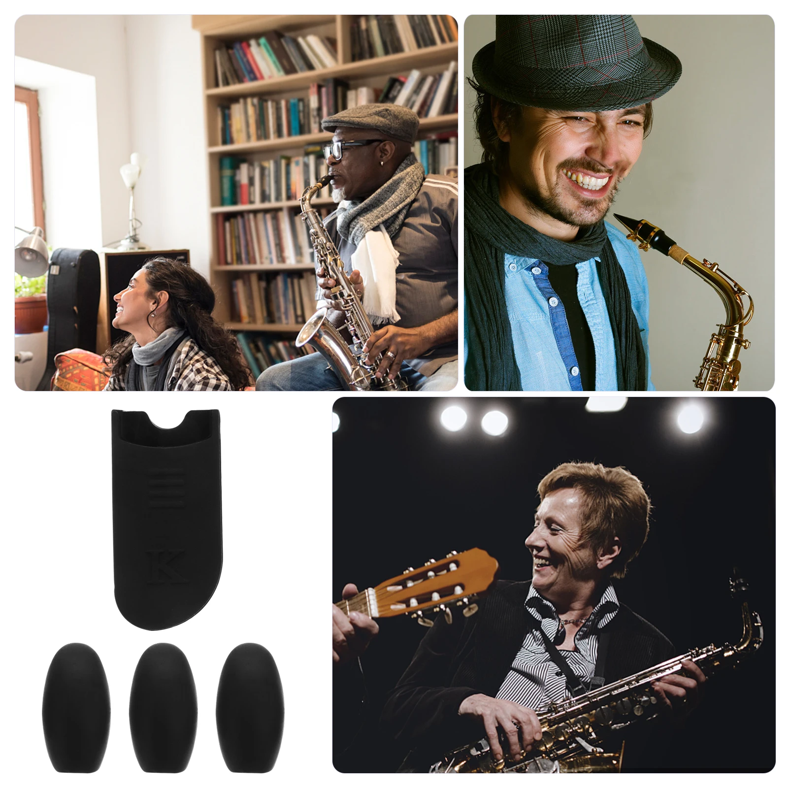 4Pcs Silicone Sax Finger Protector Thumb Rest Palm Key Pads Set Comfortable Stable Anti-Fatigue for Alto Tenor Soprano Saxophone 
4Pcs Silicone Sax Finger Protector Thumb Rest Palm Key Pads Set Comfortable Stable Anti-Fatigue for Alto Tenor Soprano Saxophone