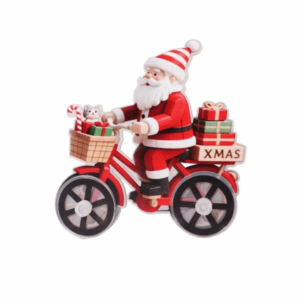 Creative Acrylic Santa Claus Figurine Cute Decorative Snowman Bicycle Decoration Cartoon Christmas Snowman Figurines for Home
Creative Acrylic Santa Claus Figurine Cute Decorative Snowman Bicycle Decoration Cartoon Christmas Snowman Figurines for Home