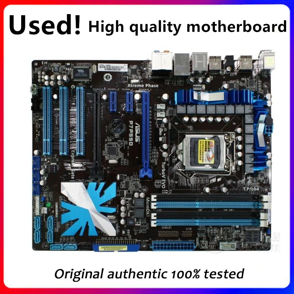 For ASUS P7P55D Motherboard LGA 1156 DDR3 16GB For Intel P55 P7P55 Desktop Mainboard SATA II PCI-E X16 Used AMI BIOS
For ASUS P7P55D Motherboard LGA 1156 DDR3 16GB For Intel P55 P7P55 Desktop Mainboard SATA II PCI-E X16 Used AMI BIOS