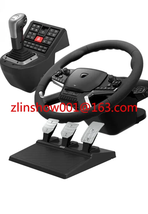 Комплект контроллера рулевого колеса для моделирования грузовика с обратной связью силы для игрового симулятора грузовика ПК
Комплект контроллера рулевого колеса для моделирования грузовика с обратной связью силы для игрового симулятора грузовика ПК