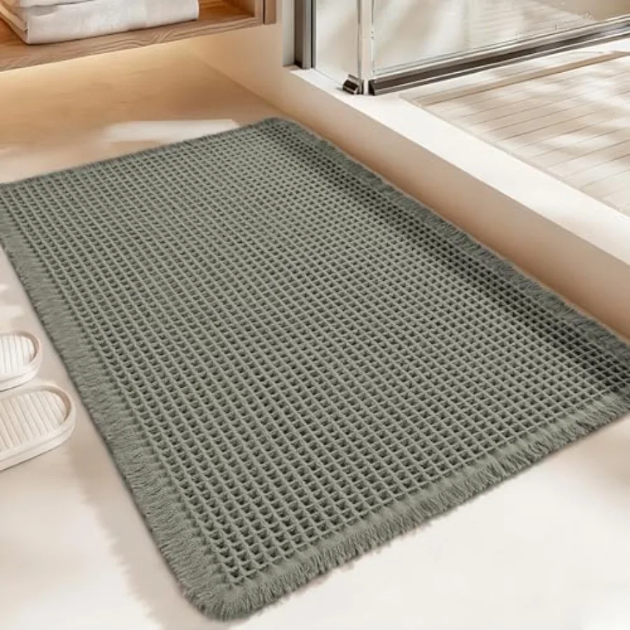 Luxury Waffle Bath Mat, Super Absorbent Non Slip Bathroom Rugs, Boho Ultra Soft Comfort Machine Washable Quick Dry Floor Mats w
Luxury Waffle Bath Mat, Super Absorbent Non Slip Bathroom Rugs, Boho Ultra Soft Comfort Machine Washable Quick Dry Floor Mats w